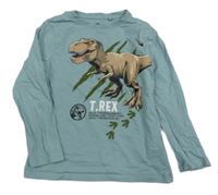 Modré triko s dinem a nápisy C&A