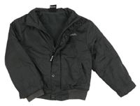 Tmavosivá šušťáková zateplená bunda Bench.