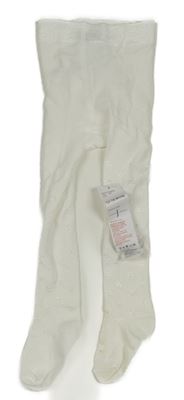 Nové - Bílé silonky s mašľami Jasper Conran