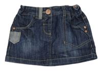 Tmavomodrá rifľová sukňa Next