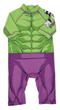 Zeleno-fialový UV overal - Hulk Marvel