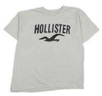 Bílé tričko Hollister