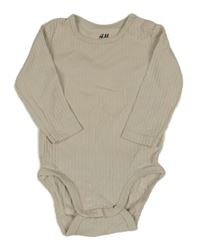 Béžové žebrované body H&M