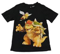 Čierne tričko s příšerkou - Super Mario H&M