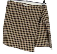 Dámska béžovo-čierna kockovaná skort sukňa Primark