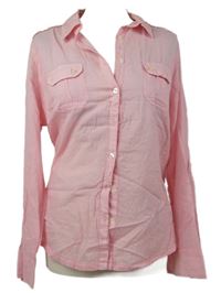 Dámska ružovo-biela prúžkovaná blúzka zn. M&S