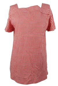 Dámská červeno-bílá kostkovaná halenka Land´s end 