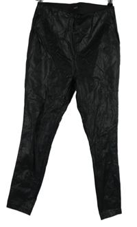 Dámské černé koženkové tregíny Next 