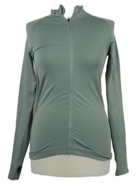 Dámská khaki sportovní funkční propínací mikina Workout 