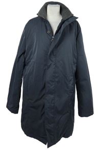 Dámský tmavomodrý šusťákový zimní kabát Thomas Goodwin 
