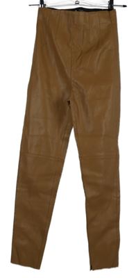 Dámské béžové koženkové tregíny Zara