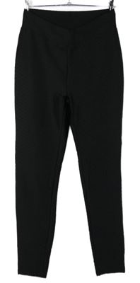 Dámske čierne vzorované legíny Shein