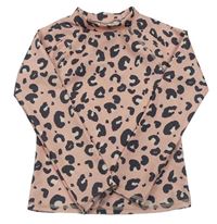 Svetloružové UV tričko s leopardím vzorom George
