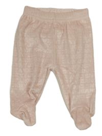 Světlerůžové sametové polodupky s nápismi DKNY