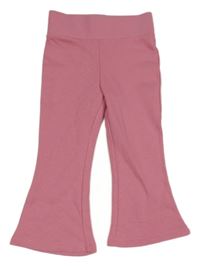 Růžové zvonové tepláky Primark 