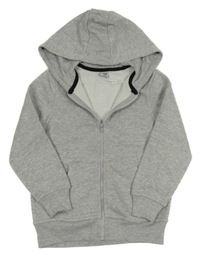 Svetlosivá prepínaci mikina a kapucňou Y.F.K.