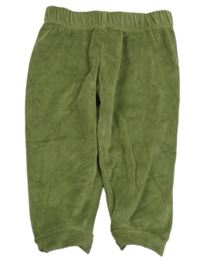 Olivové zamatové nohavice Lupilu