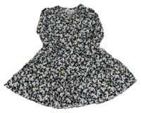 Černé květinové šaty H&M