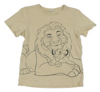 Béžové tričko Lví král Disney