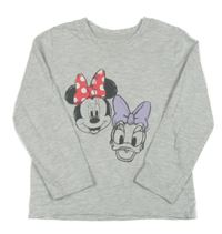Světlešedé melírované triko s Minnie Primark