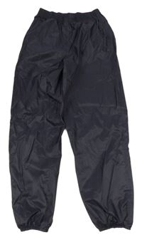Tmavomodré šušťákové nepromokavé nohavice Decathlon