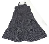 Čierne kvetované šaty H&M