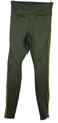 Dámske khaki športové legíny Forever21