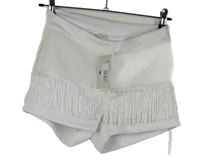 Nové - Dámské bílé kraťasy se síťovinou a třásněmi Fruto