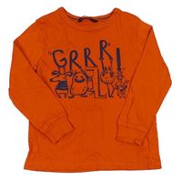 Oranžové tričko s príšerkami George