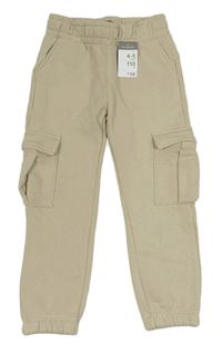 Béžové tepláky s vreckami Primark