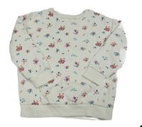 Biela kvetovaná mikina zn. George