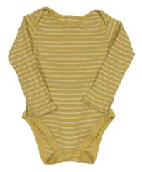 Okrovo-biele pruhované rebrované body John Lewis