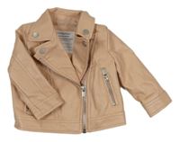 Pudrový koženkový jarní křivák PRIMARK