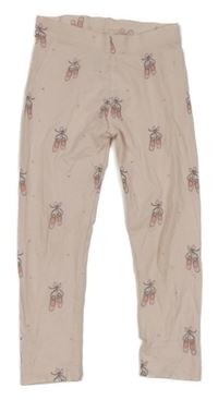 Světlerůžové legíny s mašličkami George