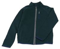 Tmavozelená pletená prepínaci mikina Lily & Dan