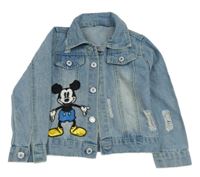 Světlemodrá riflová bunda s Mickeym 