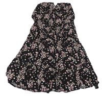 Čierno-ružové kvetované šaty Y.F.K.