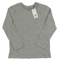 Nové - Sivé melírované tričko Jeff&Co.