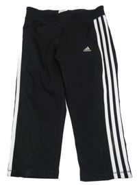 Čierne športové capri legíny Adidas
