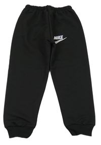 Černé tepláky s logem Nike