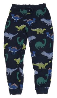Tmavomodré tepláky s dinosaurami M&S