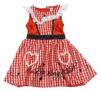 Kockovaným - Červeno-biele kockované šaty George