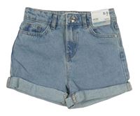 Světlemodré riflové mom kraťasy Denim Co. 