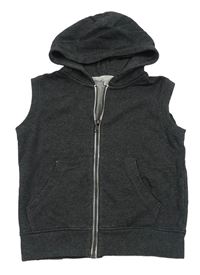 Sivá tepláková vesta s kapucňou H&M