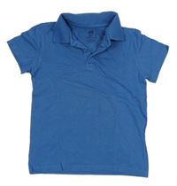 Modré tričko s golierikom H&M