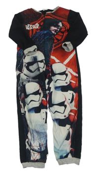 Čierno-červený fleecový overal so Star Wars