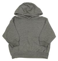 Sivá melírovaná oversize mikina s kapucňou Next