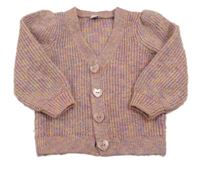 Farebný pletený prepínaci sveter Tu