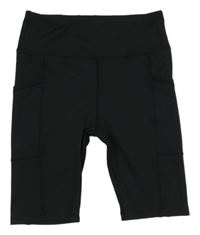 Černé elastické kraťasy Dunnes