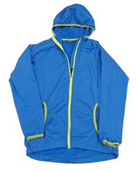 Modro-limetková prepínaci funkčná športová mikina s kapucňou Meru